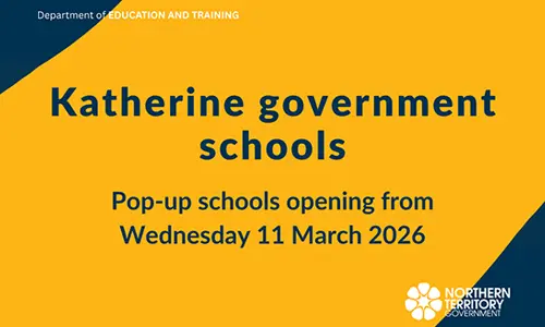 Pop‑up schools to support the Katherine community open today