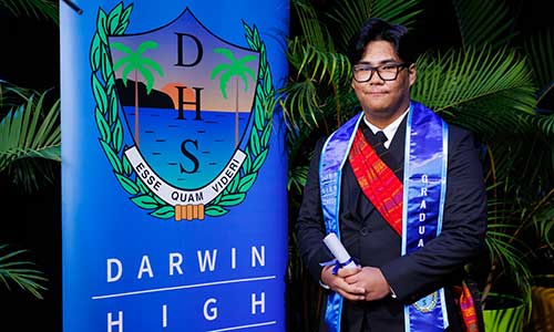 Darwin High School graduate achieves academic milestone