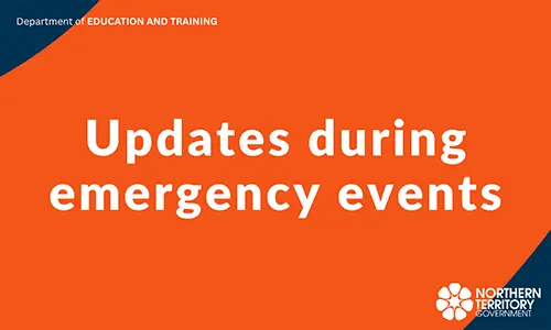 Updates during emergency events