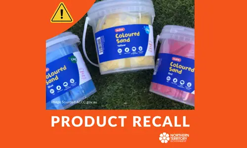 Response to ACCC product recall of coloured sand used in schools and early learning centres 