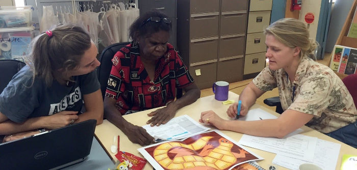 Teachers at Yuendumu school